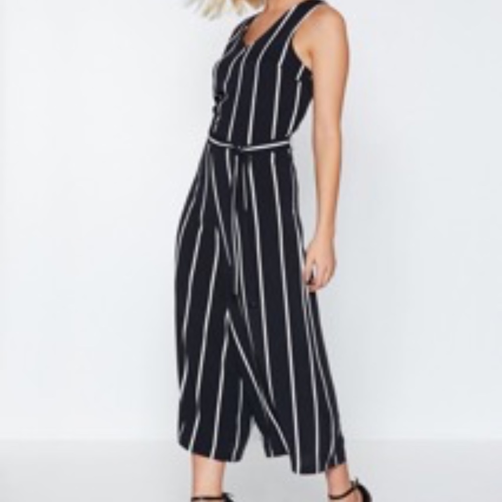 NWT Nasty Gal Down to It Wide Leg Jumpsuit